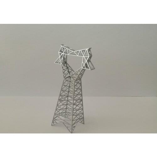 Sand tray model electric power tower model high voltage electric tower model finished product - cat head tower