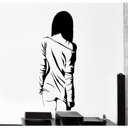 Removabloe Home Decoration Wall Vinyl Decal Manga Sexy Teen Girl Naked Cool Sticker Living Room Wall Paper Mural Y-18