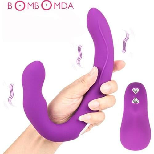 Sex Toys Vagina Strapless Strapon Dildo Vibrator For Woman 10 Speeds Double Vibrating G Spot Clitoris Adult Sex Toys For Lesbian