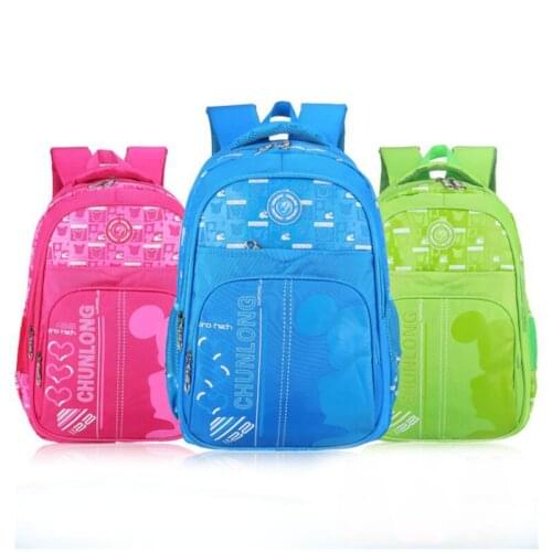 CHUNLONG Orthopedic Children School Bags Large Sport Backpack for Girls Boys Teenager Nylon School Backpack Mochila Escolar 6342