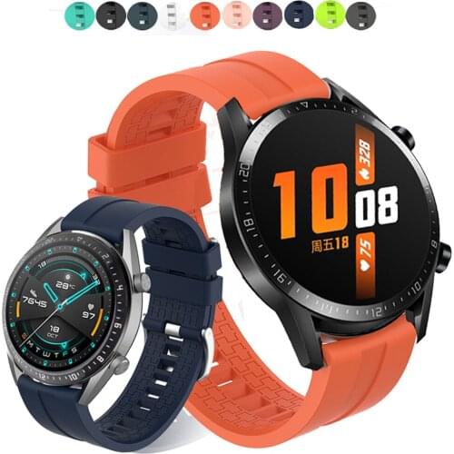 Replaceable Watchbands for HUAWEI WATCH GT 2 46mm/GT Active 46mm/HONOR Magic Silicone Strap Band GT2 Official style Bracelet