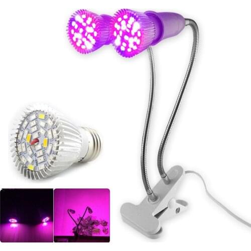 UV IR Full Spectrum LED Grow Light Plant Flower Lighting Bulb Lamp set Holder Clip For Room Indoor Green House Vegetable Phyto