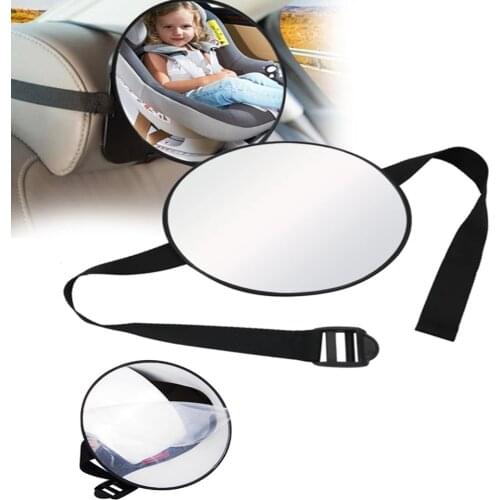 Car Interior Baby Mirror Shatterproof Convex Acrylic Safety Car Back Seat Mirror For Rear Facing Infants Toddlers Accessories