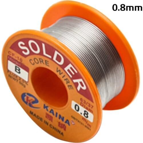 1Pc 0.6/0.8/1.0mm Tin Lead Welding Wire Reel Rosin Core Flux Solder For Electrical Soldering Welding and electronic circuit 50g