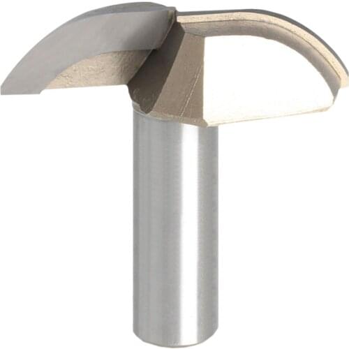 1pc 1/2*2 Engraving Machine Woodworking Tool Door Panel Milling Cutter Crescent Knife 1/2 SHK