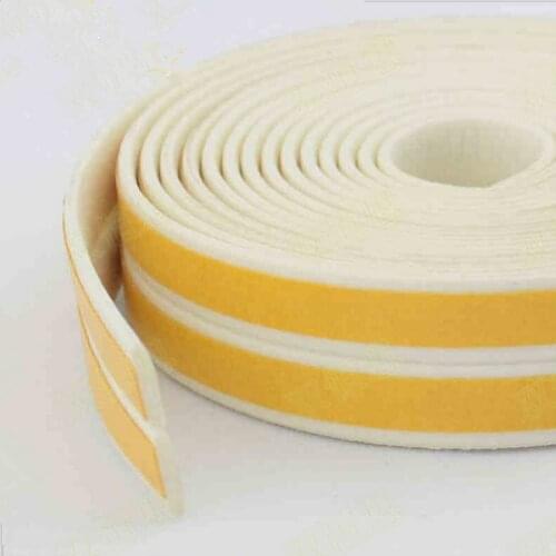1PC=5m Self Adhesive I-Type Doors and Windows Foam Seal Strip Soundproofing Collision Avoidance Rubber Seal