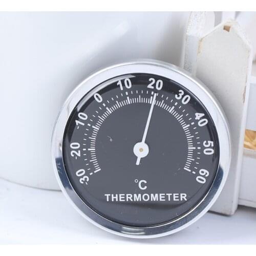 1Pc Mini Car Auto Automobile Thermometer Hygrometer Temperature Instruments Mechanics Decoration Ornament Clock Car Accessories