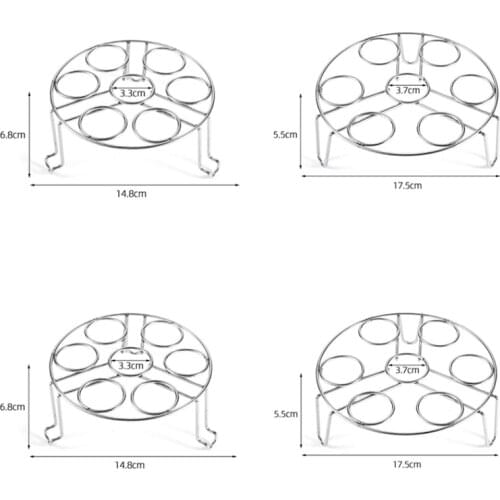 1 PC Steamer Shelf Cookware Kitchen Accessories Multi Function Durable Egg Steamer Rack Stainless Steel Pot Steaming Tray Stand