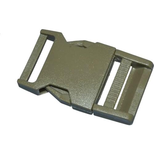 10pcs/lot 1" 25mm Wide Army green Contoured Side Release For Paracord Bracelet Plastic Buckle
