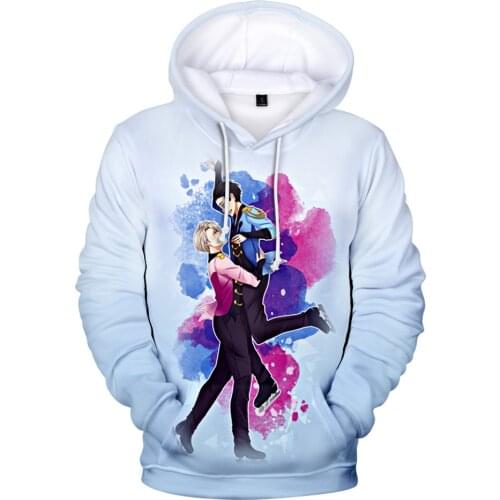 2020 YURI!!! on ICE 3D Printed Hoodies Men/Women Fashion Long Sleeve Hooded Sweatshirt Hot Sale Streetwear Pullover