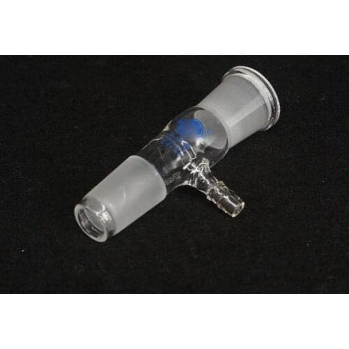 24/29 Ground Joint Female to Male Lab Glass Transfer Gas Adapter Glassware