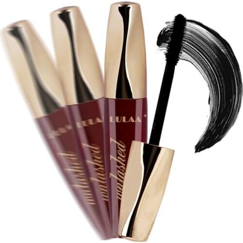 4D Waterproof Long Mascara Extension Curving Brush Quick Dry Lengthening Fiber Lashes Eye Lash Mascara Eye Makeup Cosmetic T1228