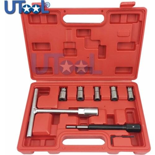 7PCS Diesel Injector Seat Cutter Tool Set Cleaner Carbon Cutting Tool Kit other vehicle tools