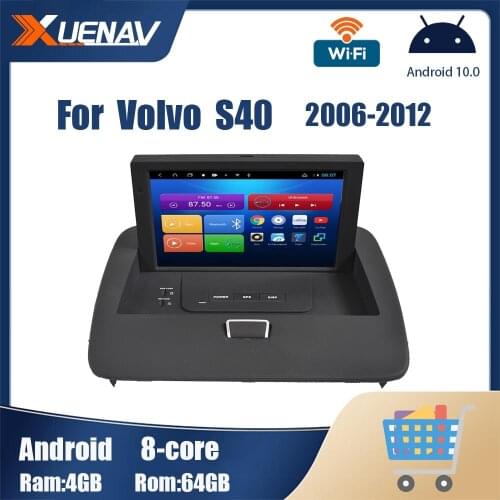 Android Car radio For Volvo S40 2006 2007 2008 2009 2010 2011 2012 Car GPS navigation Audio player CarPlay tape recorder