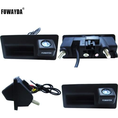 FUWAYDA Night Vision 170'' Wide view Angle HD Handle CCD Car RearView Reverse parking Camera for Audi A4 A6 A8L S5 Q3 Q5