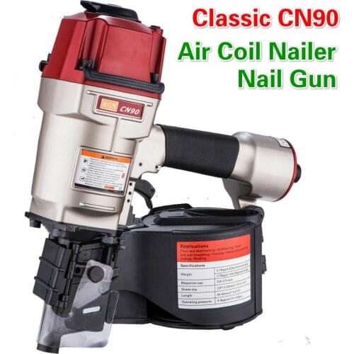 CN90 Pneumatic Nail Rolling Gun Nail Shooting Gun Woodworking Tray Wooden Box Pallet Wooden Frame Air Coil Nailer Nail Gun