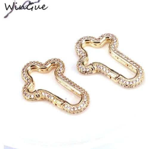 DIY Pendant Cross Carabiner Screw Clasps Decoration For Mesh Chains Gothic Jewelry Making Supplies