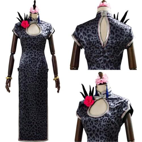 Final Cosplay Fantasy VII Remakes Tifa Lockhart Cosplay Costume Women Cheongsam Dress Halloween Carnival Costume Custom Made