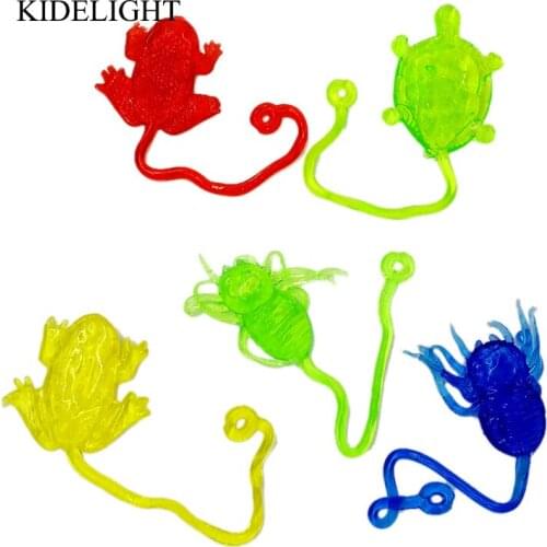 10PCS Kids Happy Birthday Party Favor Sticky Animal Toy Pinata Bags Novelty Gift Baby Shower Girl Boy Party Gift Souvenir