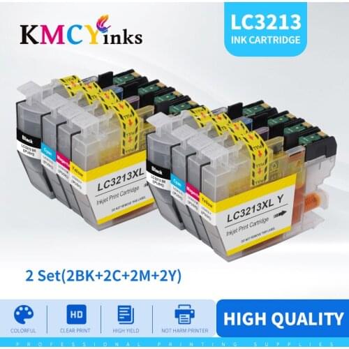 KMCYinks Compatible Ink Cartridge LC3211 LC3213 for Brother DCP-J772DW DCP-J774DW MFC-J890DW MFC-J895DW Printer free shipping