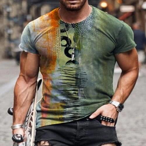 Mens Summer 3D Printed Compass T-Shirt Hip-Hop Style Large Size T-Shirt Cross Style O-Neck Short Sleeve Men Clothing S-4XL