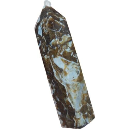Natural Dragon Agate Point Healing Crystal Stone Tower Polishing Ore Energy Wand For Home Decor
