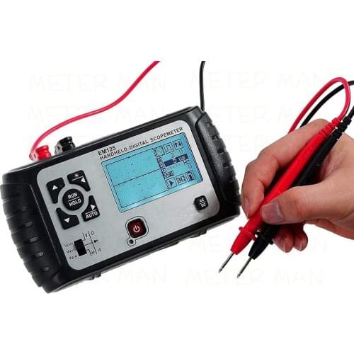 Professional High Performance 25MHz 100MSa/s Digital 2in1 Handheld Portable Oscilloscope+Multimeter Single Channel USB LCD Meter