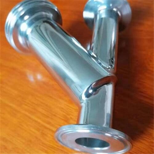 Stainless Steel 304 Sanitary Grade Quick Install Y-type Filter Tir Clamp Quick Open Pipe Filter 38mm-102mm