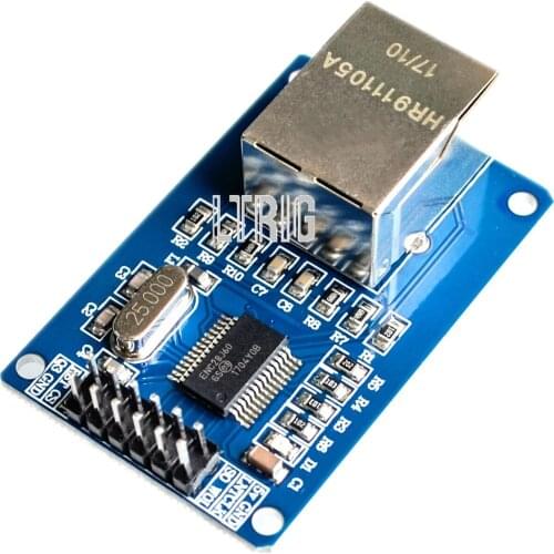 LTRIG Custom 1PCS ENC28J60 LAN Ethernet Network Board Module for arduino 25MHZ Crystal AVR 51 LPC STM32 3.3V