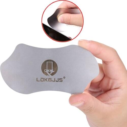0.01mm Ultra-thin Stainless Steel Pry Spudger Disassemble Card for iPhone iPad Samsung Phone Repair Opening Tools Outillage