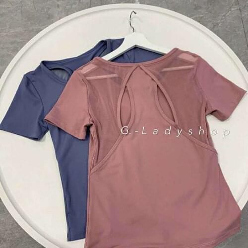 Yoga Tops for Women Short Sleeves Mesh Crop Top Sports Wear Gym Gym Clothing Fitness Sport Shirt Croptop Deportivas Mujer