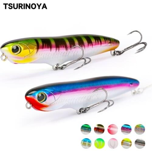 TSURINOYA Pencil Set 4pcs Floating Fishing Lure DW91 110mm 18.8g Topwater Long Casting Pike Wobbler Hard Baits decoys