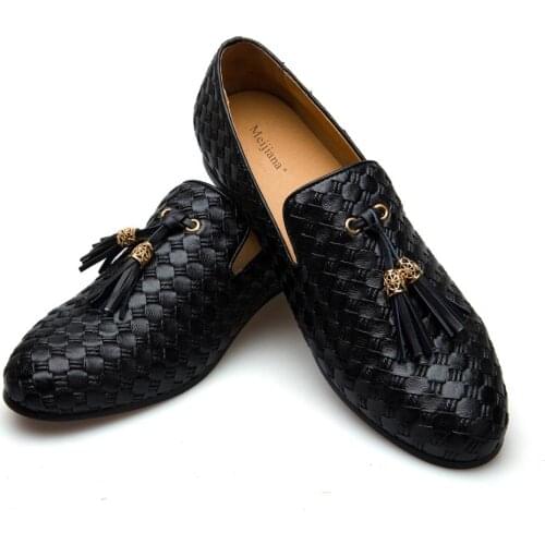 MEIJIANA Genuine Leather Men Loafers Shoes Fashion BV Breathable Comfortable Men Loafers Luxury Mens Flats Men Casual Shoes