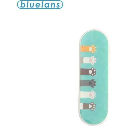 Cute Portable U Shaped Multi Band Finger Ring Holder Mobile Phone Grip Stand with Back Sticker for Desktop