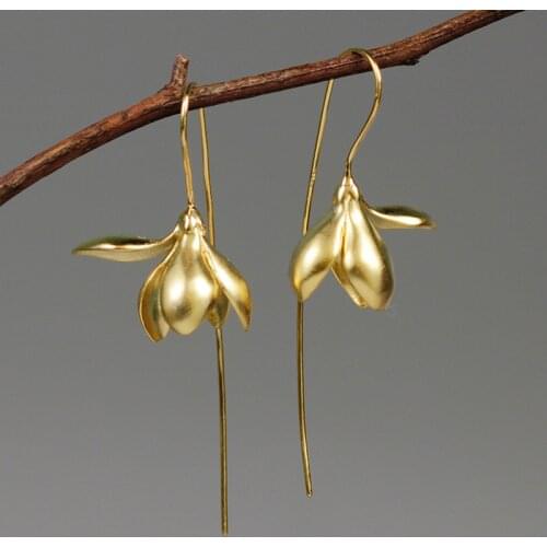 UILZ Women's Gold Earrings