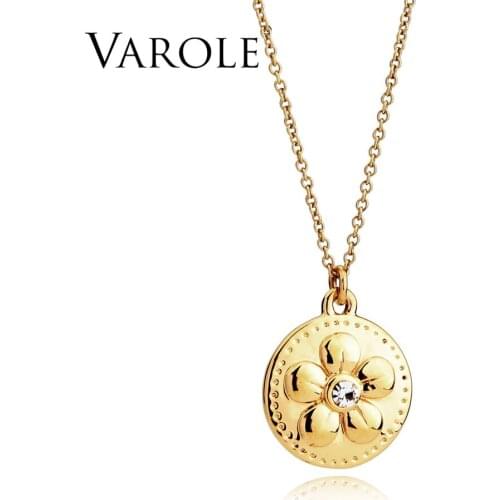 VAROLE 14 Patterns New Fashion Gold Color Chokers Pendants Necklaces For Women/Men Loverss Jewelry Collier Necklace