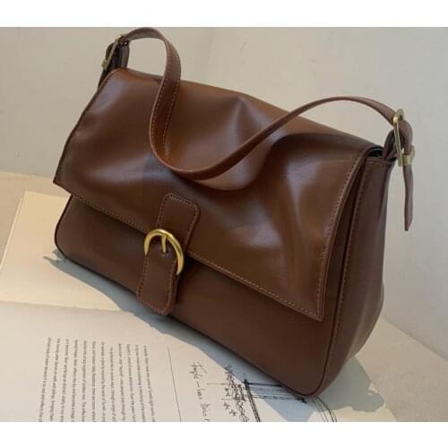 Vintage Large Tote bag 2020 Fashion New High quality PU Leather Womens Designer Handbag High capacity Shoulder Messenger Bag