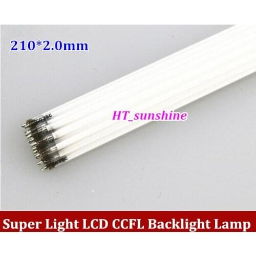 100PCS Free Shipping 210MM length LCD CCFL lamp backlight , ,210MM*2.0mm CCFL backlight tube, length CCFL light 210 mm