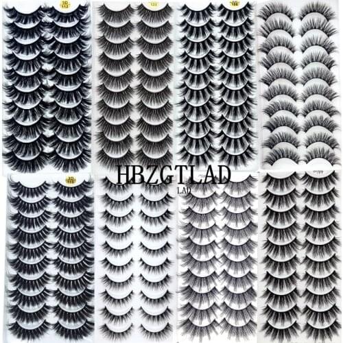 300pairs/30 box Faux Mink Eyelashes Natural Thick Long False Eyelashes Dramatic Fake Lashes Makeup Extension Eyelashes maquiagem