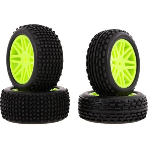 4pcs12mm joints 1/10 RC Off-road Tyre Nail Point Tread Pattern V Hole Rim for 1/10 HSP HPI Redcat RC4WD AXIAL RC Car