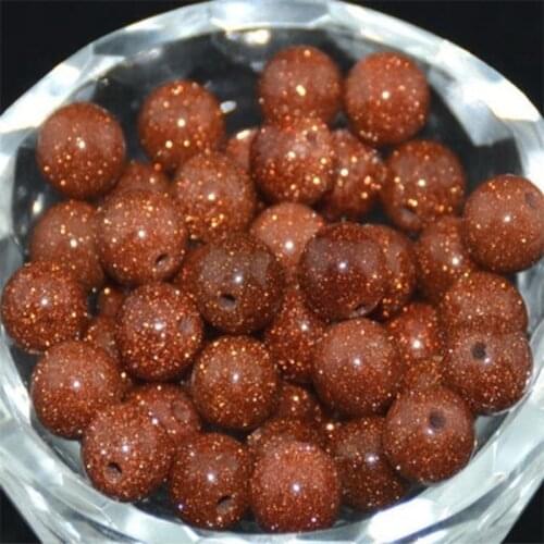 Natural Golden Sandstone Bead Diy for Bracelet Necklace Pendants Earrings Making