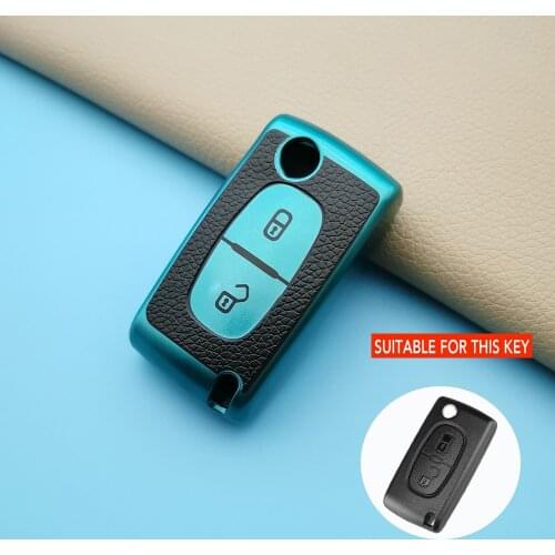 Latest Style Key Case For Peugeot RCZ 206 207 306 307 308 407 408 For Citroen C2 C3 C4 C5 C-quatre Car Cover Accessories Shell