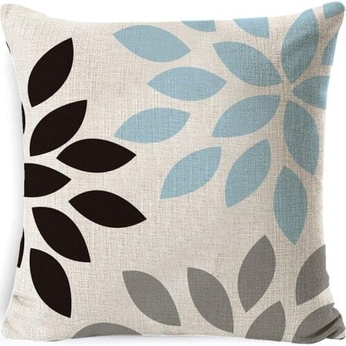 MLGB "HOME" Pillowcase Geometric Throw Cushion Pillow Cover Printing Cushion Pillow Case for Bedroom Office 45X45cm