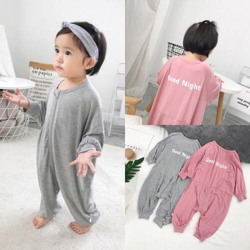 Baby Pyjamas Newborn Baby Girl Boy Sleepers Summer Atummn Sleeper Gown Overalls Kids Boys Onsie Kids Girls Modal Cotton Romper