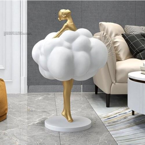 European Large Floor Ballet Girl Resin Decoration Home Livingroom Porch Sculpture Crafts Shopping Mall Hotel Figurines Ornaments
