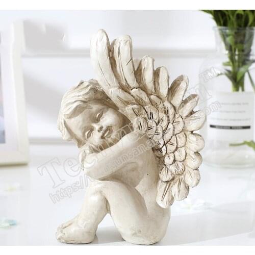 Angel angel Living room, wine cabinet, bookcase decorations Creative angel girl doll resin display