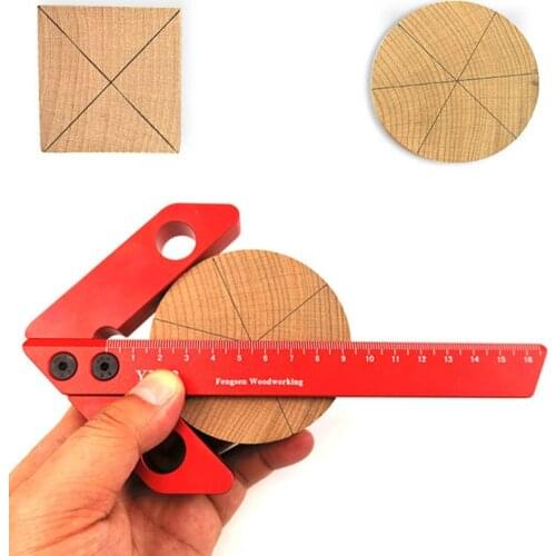 Woodworking center scribe Square center scribe 45 degrees 90 degree right angle line gauge Woodworking tools