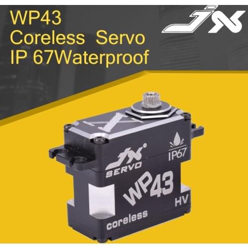 JX WP43 8.4V 0.11sec Steel Gear 43KG Waterproof Servo 180 Degree HV Aluminum Coreless Servo for TRX 1/10 RC Car Boat Fixed-wing