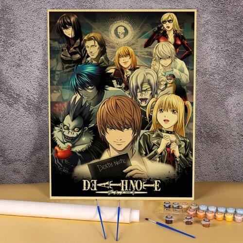 Landscape Classic Anime Series Death Note Coloring By Painting Complete Kit Oil Paints 40*50 Picture By Art