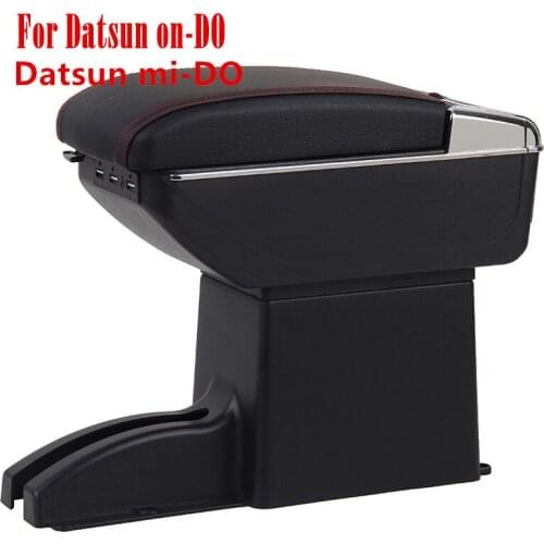 For Datsun on-DO Armrest Box Datsun mi-DO Universal Car Central Armrest Storage Box cup holder ashtray modification accessories
